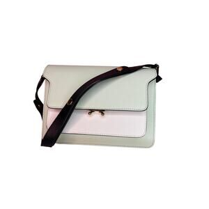 Marni Trunk Bag Tri-Color Saffiano Leather NWT